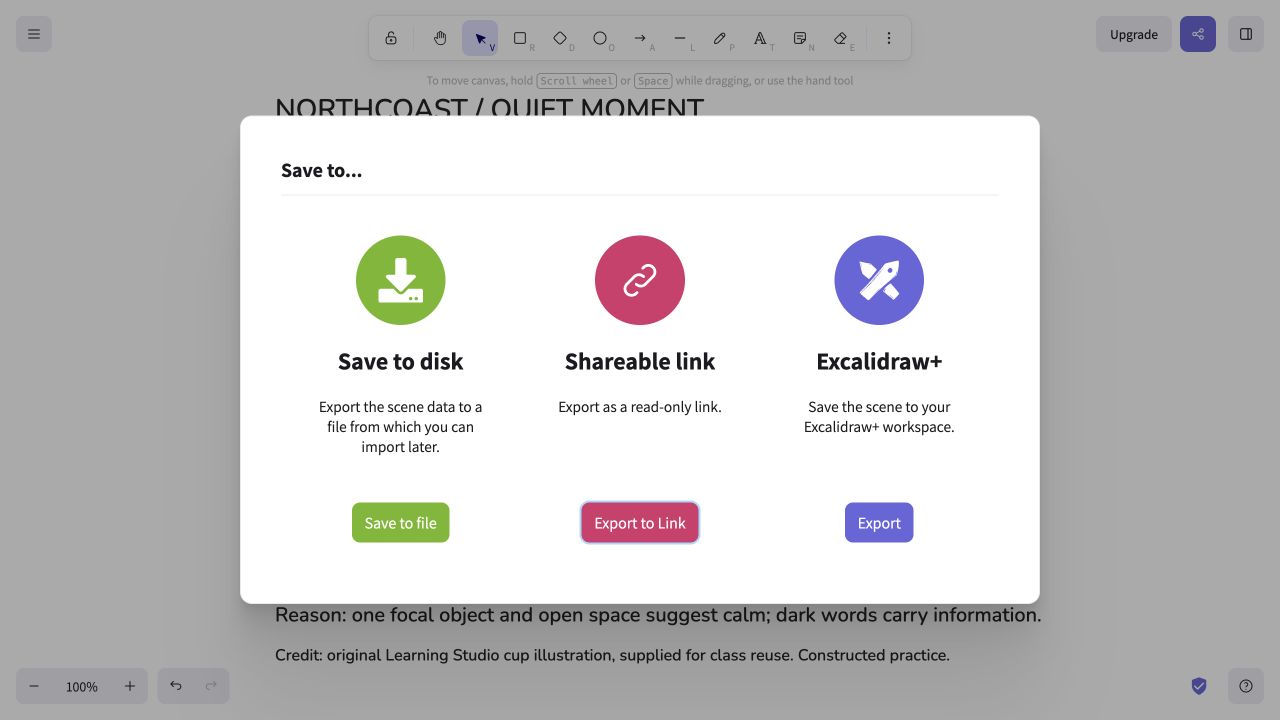 Genuine browser capture for 5. Save an editable scene