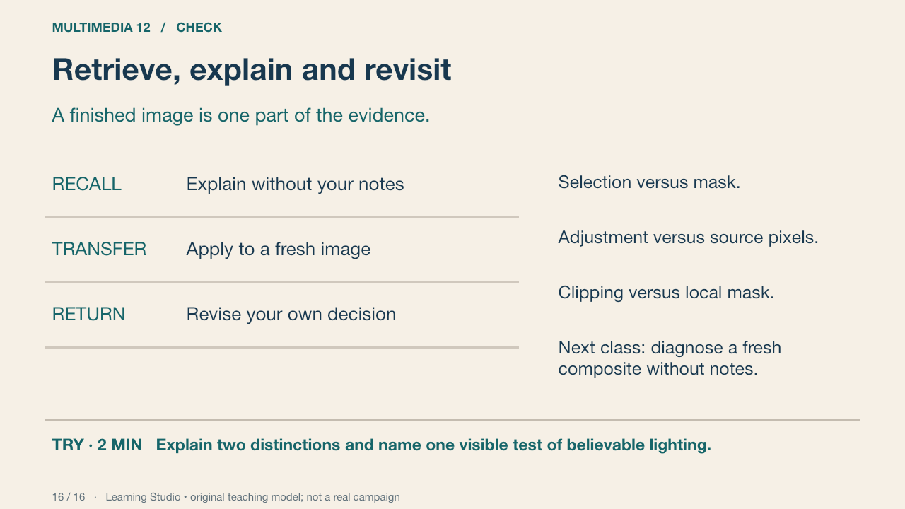 Retrieve, explain and revisit