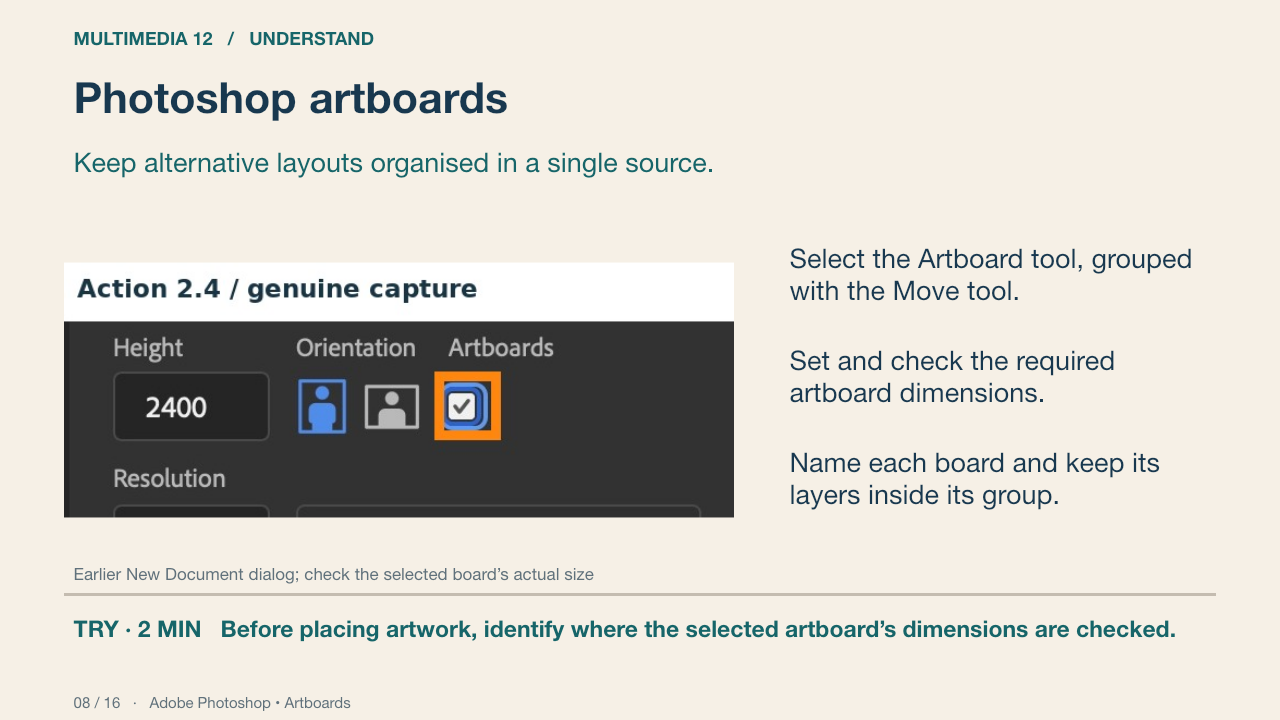 Photoshop artboards