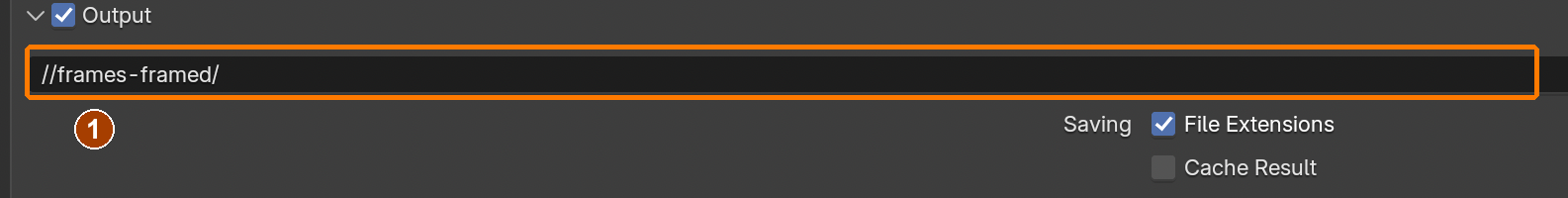 Output folder //frames-framed/