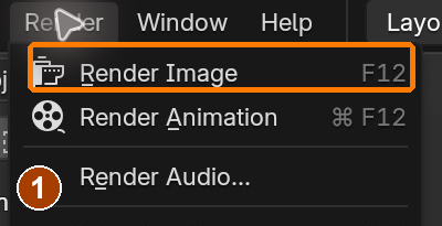 Render Image creates the lighting-test still; the screenshot is cropped to the command.