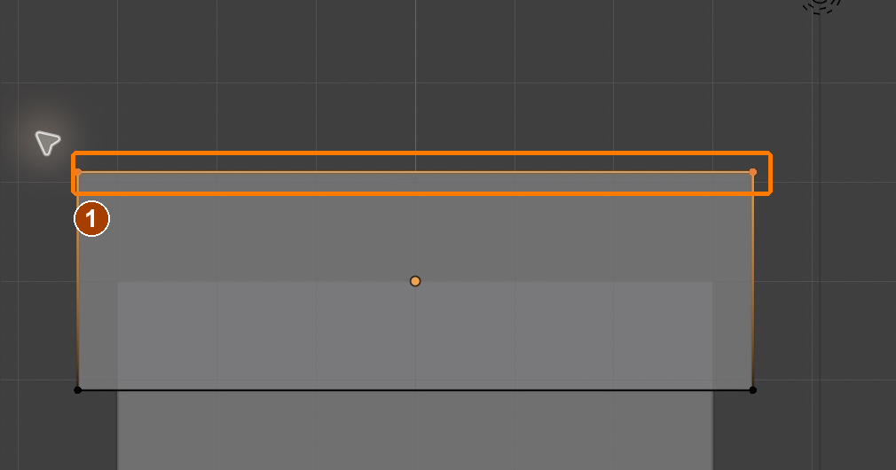 Box-select the four top vertices