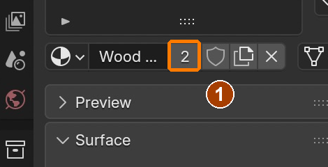 Click material user-count 2 before renaming Roof tiles