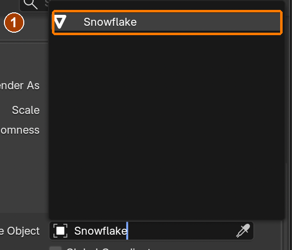 Instance Object dropdown: choose Snowflake.
