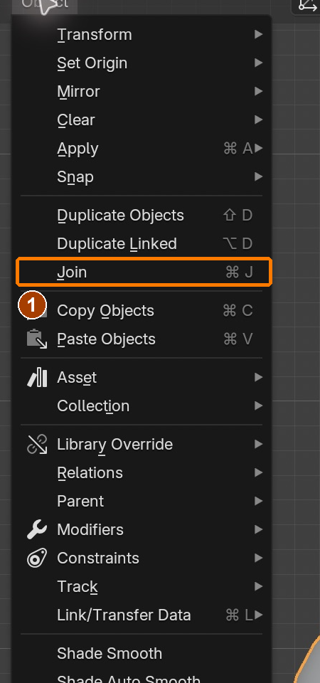 Object > Join