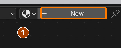 With Cottage selected, the Shader Editor New button creates its material.