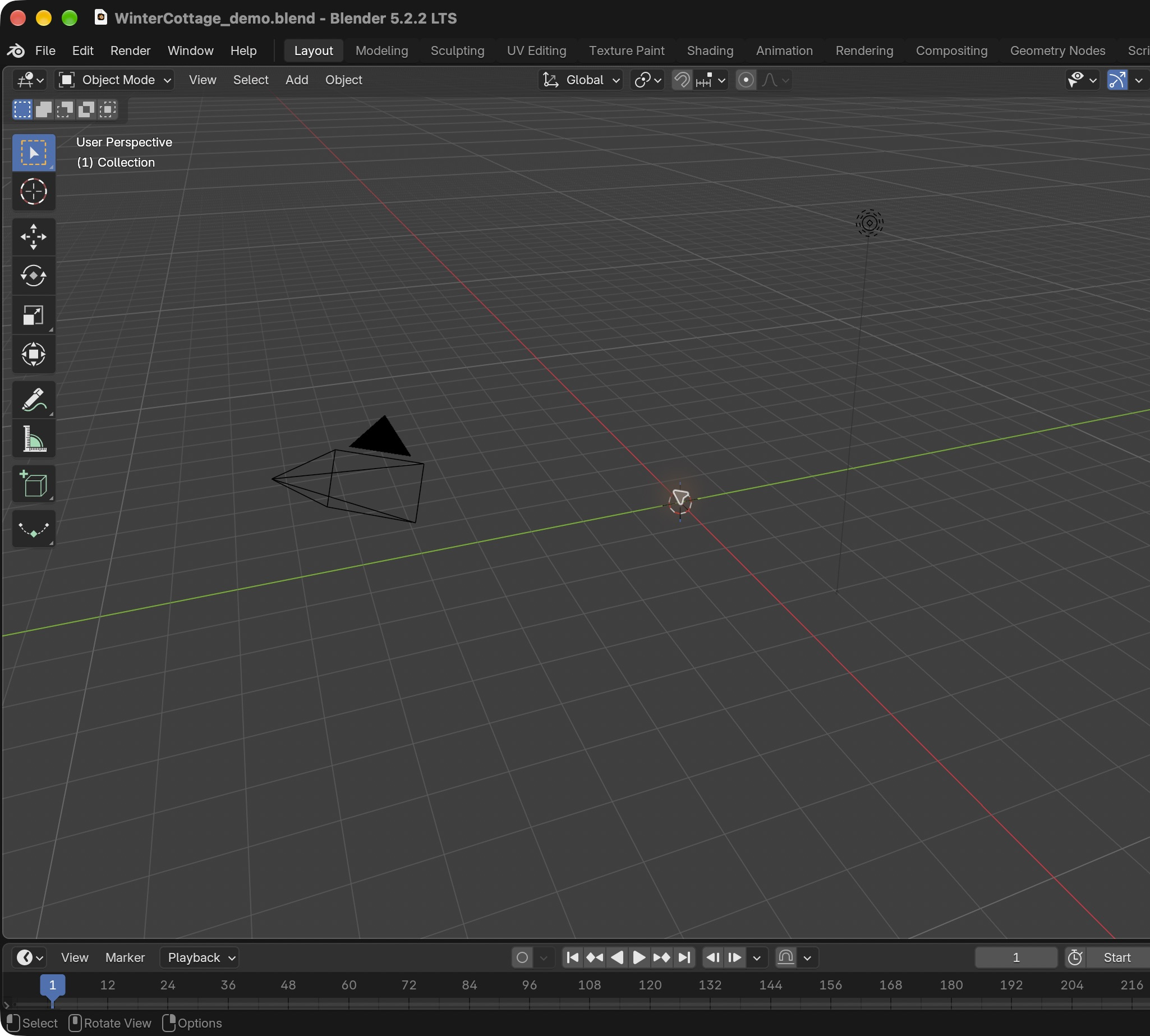Result in the native demonstration. Check the selected object, state and values against this view.