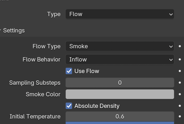 Result in the native demonstration. Check the selected object, state and values against this view.