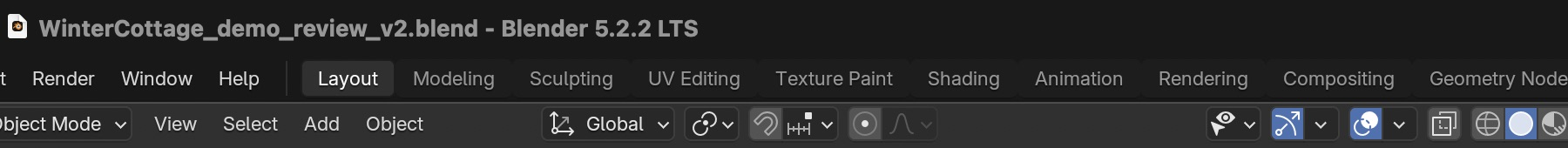Result in the native demonstration. Check the selected object, state and values against this view.
