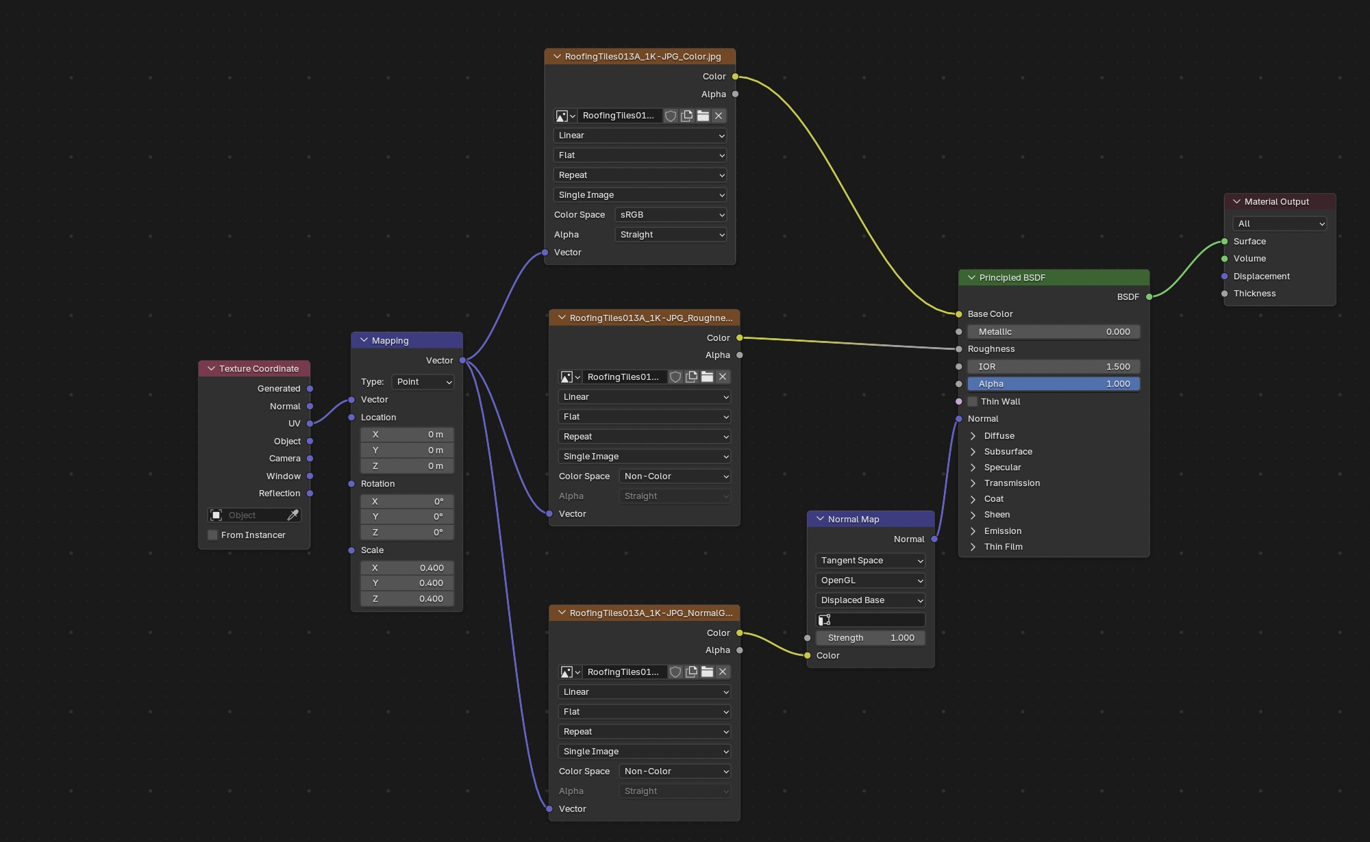 Result in the native demonstration. Check the selected object, state and values against this view.
