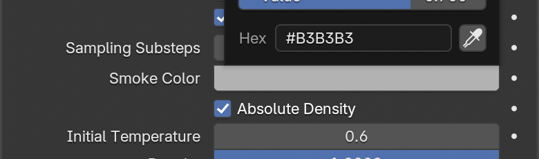 Result in the native demonstration. Check the selected object, state and values against this view.