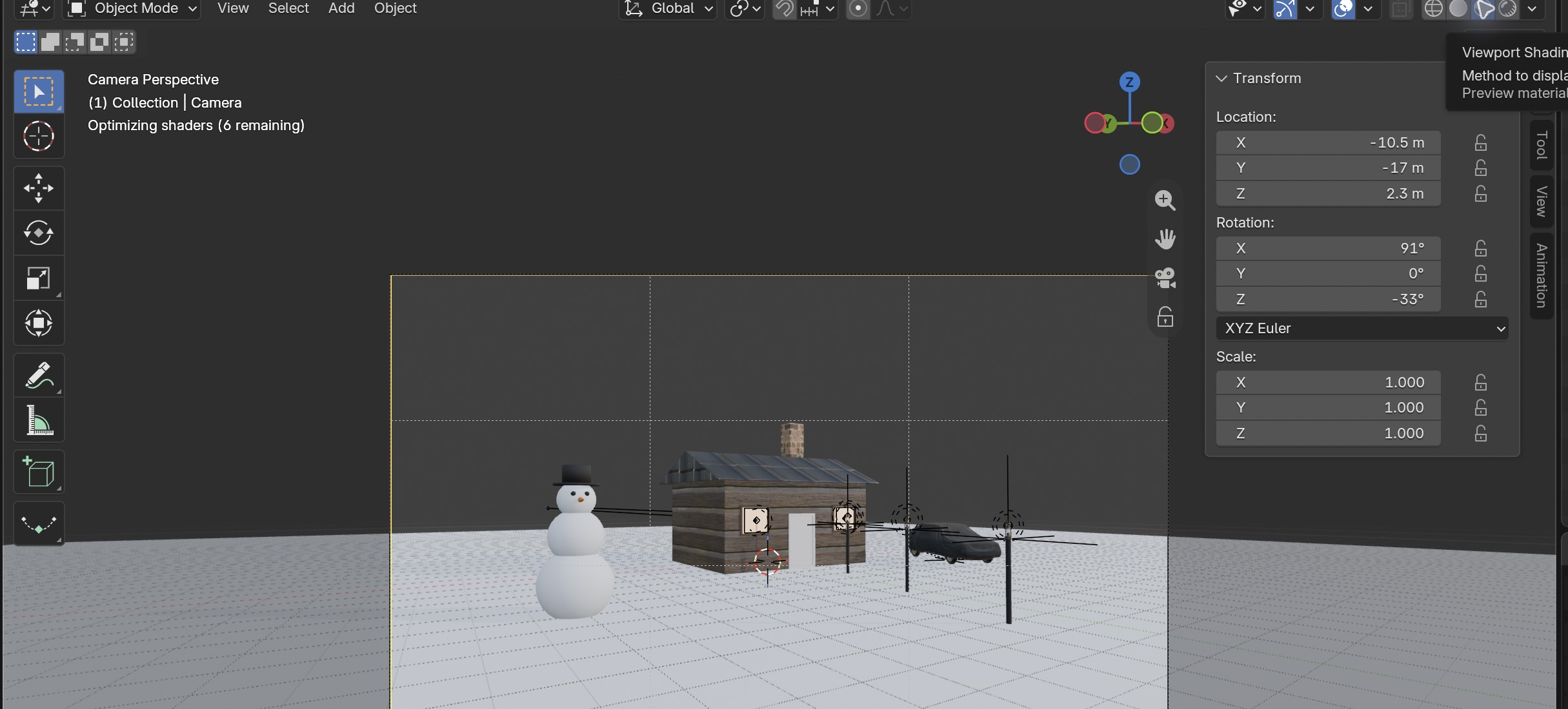 Result in the native demonstration. Check the selected object, state and values against this view.