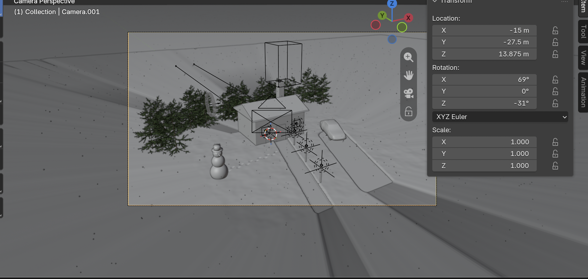Result in the native demonstration. Check the selected object, state and values against this view.