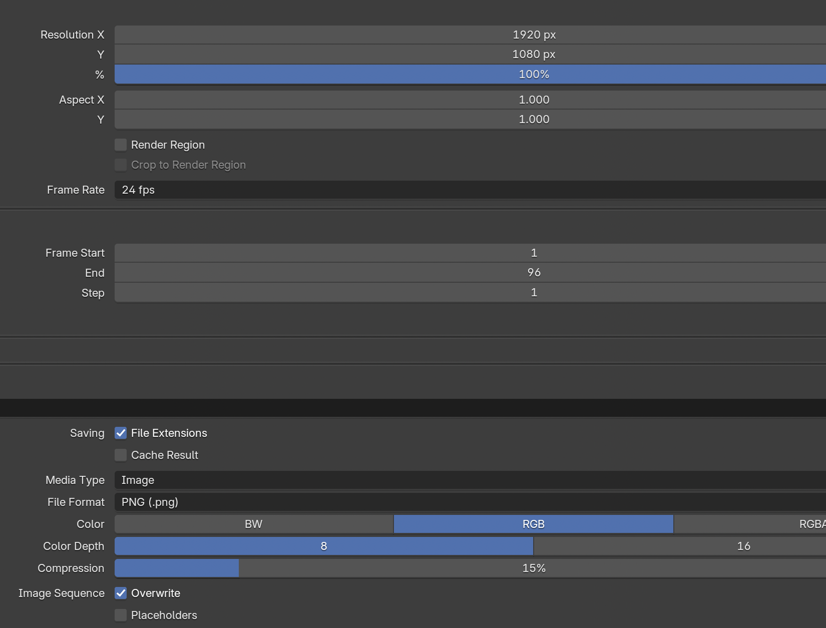 Result in the native demonstration. Check the selected object, state and values against this view.