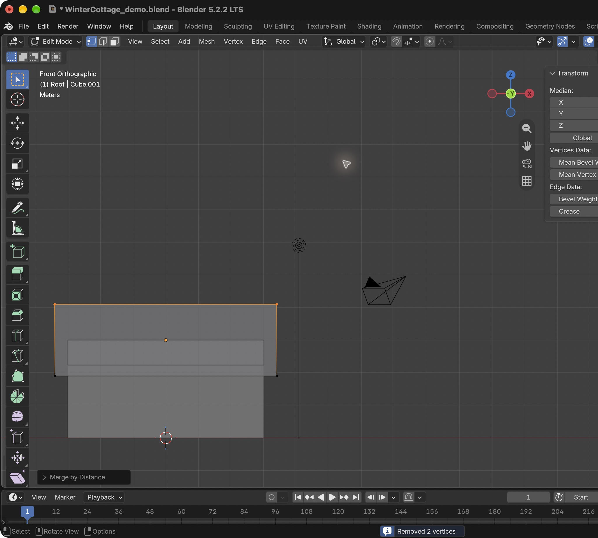 Result in the native demonstration. Check the selected object, state and values against this view.