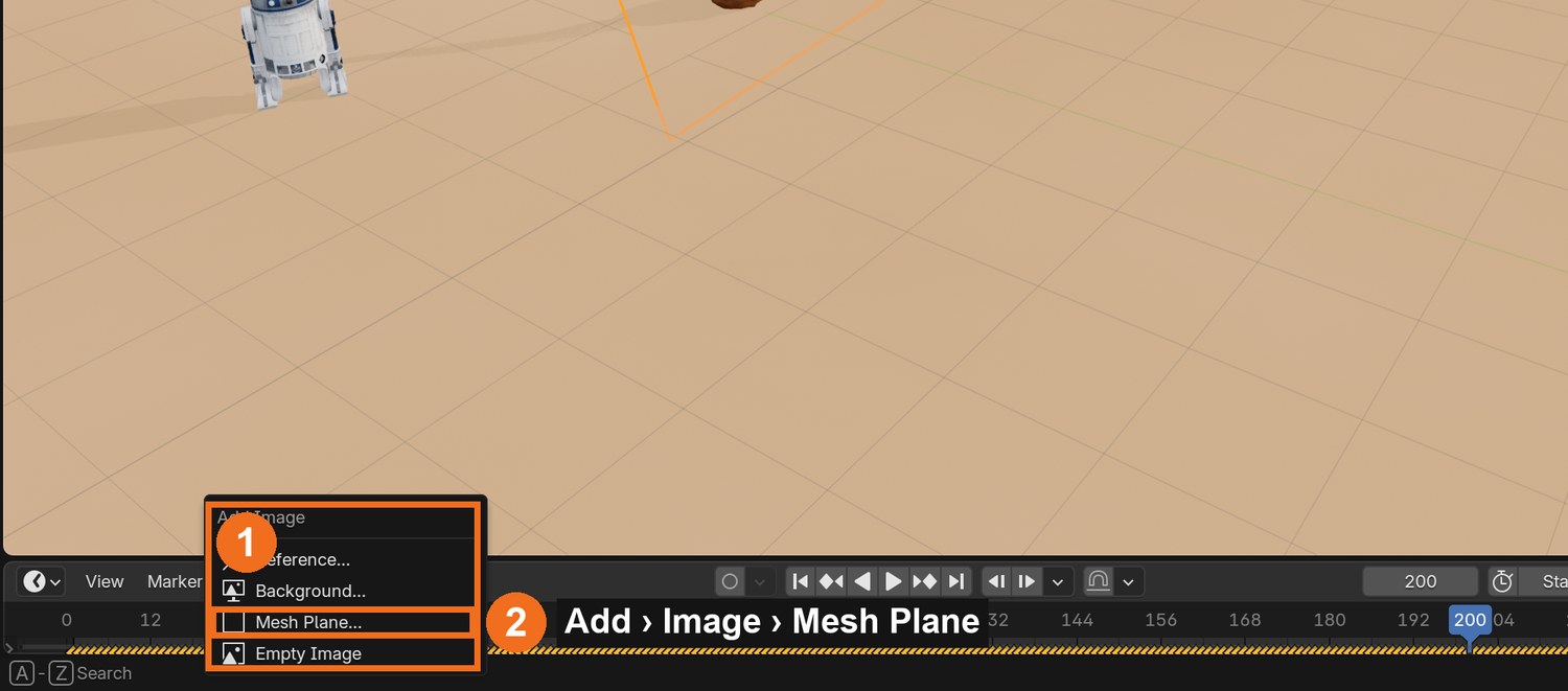 In the 3D Viewport: Add (Shift+A) › Image › Mesh Plane (2). Choose the first keyed PNG and tick Animate Image Sequences.