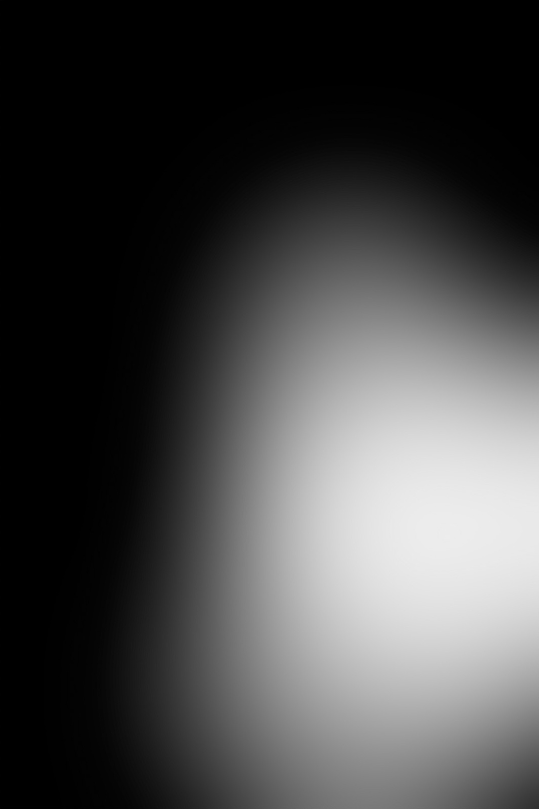 The original light mask isolated in greyscale. The pool has a gradual fall-off.