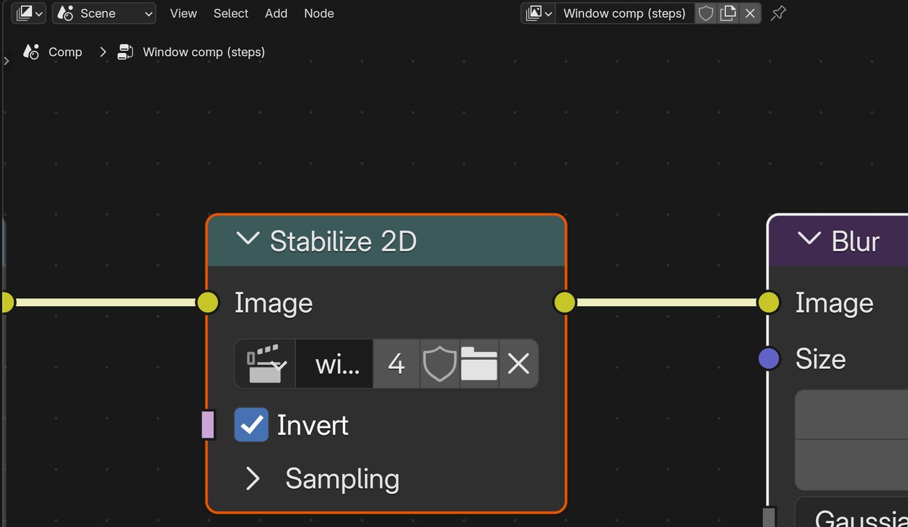 Stabilize 2D into Blur, Size 5.