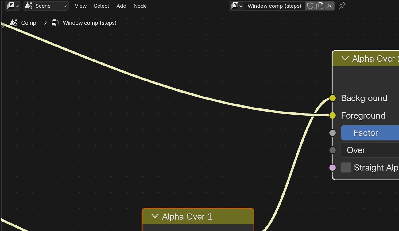 Alpha Over 1 feeds the Background of Alpha Over 2.